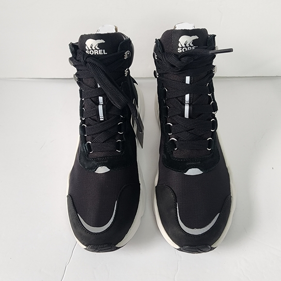 Sorel Kinetic RNEGD Conquest Waterproof High Top Black Sneaker Womens 9 NWT NIB - Picture 8 of 16